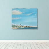 Cannes Zee Front 2014 Canvas Afdruk (Insitu (Houten vloer))