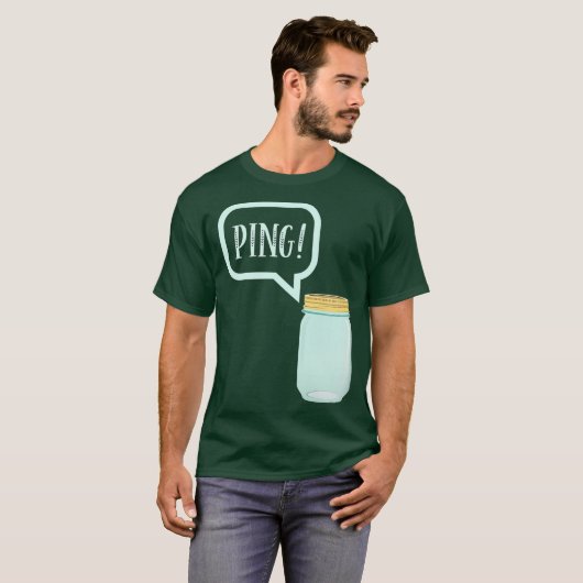 Canning Conservation Mason Jar Tee PING TShirt (Devant entier)