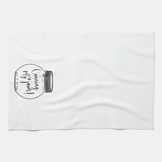 Canning is Mijn Jam Jar Canning Season Kitchen Tow Theedoek (Horizontaal)