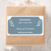 Canning Jar Étiquette avec S'il vous plaît retourn (En situation)