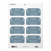 Canning Jar Étiquette avec S'il vous plaît retourn (Feuille entière)