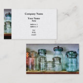Canning Jars on Shelf - Platinum Finish Visitekaartje (Voorkant / Achterkant)
