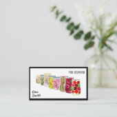 Canning QR Code Chef Carte de visite (Debout devant)