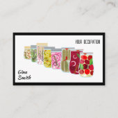 Canning QR Code Chef Carte de visite (Devant)