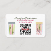 Canning QR Code Chef Carte de visite (Dos)