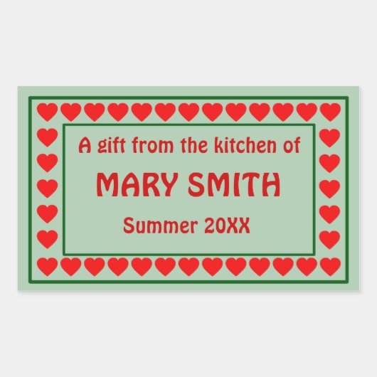 Canning, réserves, Jarring Étiquettes à Customiser (Devant)