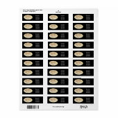 Cannoli cartoon illustratie etiket (Full Sheet)