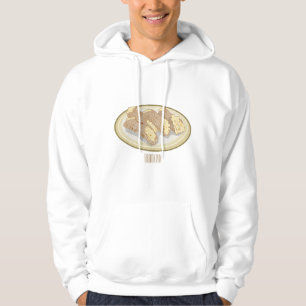 Cannoli cartoon illustratie hoodie