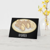 Cannoli cartoon illustratie kaart (Gele Bloem)