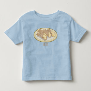 Cannoli cartoon illustratie kinder shirts