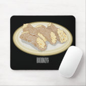 Cannoli cartoon illustratie muismat (Met muis)