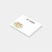 Cannoli cartoon illustratie post-it® notes (Schuin)