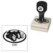 Cannoli cartoon illustratie 	rubberstempel (Gestempeld)