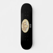 Cannoli cartoon illustratie skateboard (Voorkant)