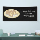 Cannoli cartoon illustratie spandoek (Beurs)