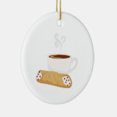 Cannoli & Coffee Keramisch Ornament (Rechts)