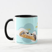 "cannoli saint !"  tasse humoristique de parodie (Gauche)