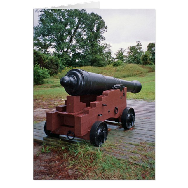 cannon 4 bij de williamsburg - kaart (Voorkant)