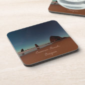 Cannon Beach Oregon Haystack Bier Onderzetter (Linkerzijde)