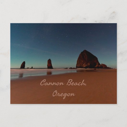 Cannon Beach Oregon Haystack Briefkaart (Voorkant)