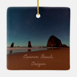 Cannon Beach Oregon Haystack Keramisch Ornament