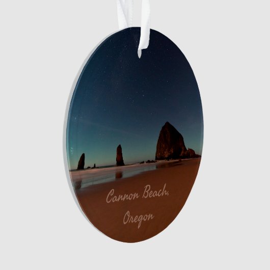 Cannon Beach Oregon Haystack Ornament (voorkant)