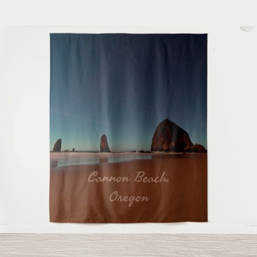 Cannon Beach Oregon Haystack Rock Wandkleed (Voorkant)