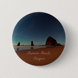 Cannon Beach Oregon Haystack Ronde Button 5,7 Cm