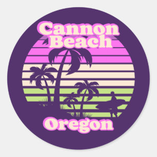 Cannon Beach Oregon Ronde Sticker