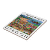 Cannon Beach Oregon Tile Tegeltje (Zijkant)