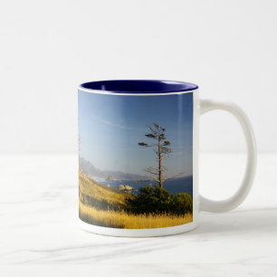 Cannon Beach, Oregon Tweekleurige Koffiemok