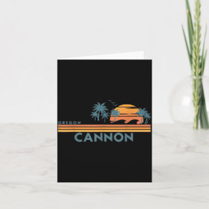 Cannon Beach Oregon Zomer Vakantie Vintage 70s Kaart