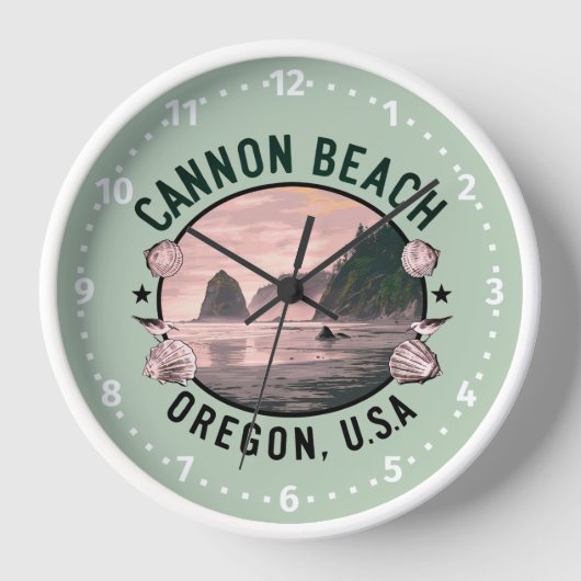 Cannon Beach Retro Vignet (Voorkant)