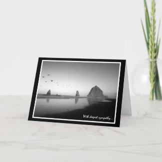 Cannon Beach Sympathy Card Kaart