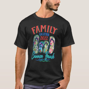 Cannon Beach Vakantie 2022 Teenslippers Familie Su T-shirt