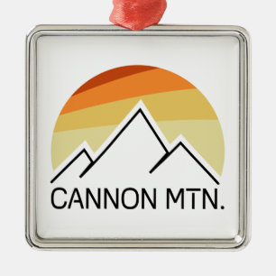 Cannon Mountain New Hampshire Retro Metalen Ornament