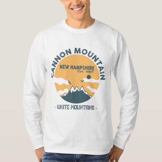 Cannon Mountain New Hampshire - Retro  T-shirt (Voorkant)