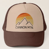 Cannon Mountain New Hampshire Retro Trucker Pet (Voorkant)