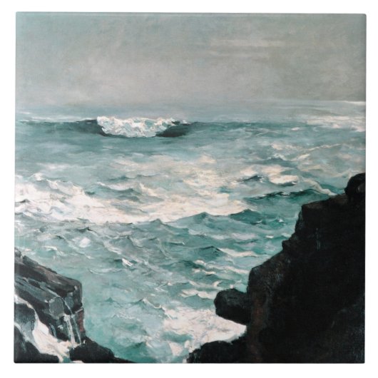 Cannon Rock van Winslow Homer, Tegeltje (Voorkant)