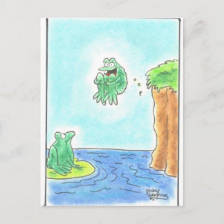 Cannonball Kikker Briefkaart