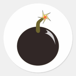 Cannonball Round Shot Bomb Cannon Ball Pirate Ronde Sticker