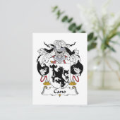 Cano Family Crest Briefkaart (Staand voorkant)