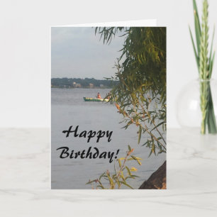 Canoe Birthday Card Kaart