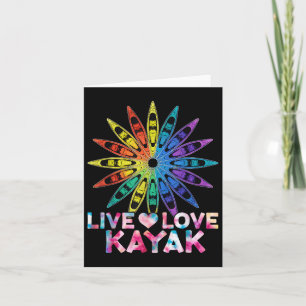 Canoe Boat Paddling Sport Kayaker Live Love Kayak Kaart