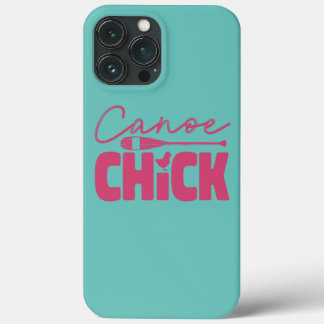 Canoe Canoeing Girl Chicken Canoe Chick iPhone 13 Pro Max Hoesje