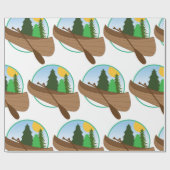 Canoe Circle Cadeaupapier (Vlak)