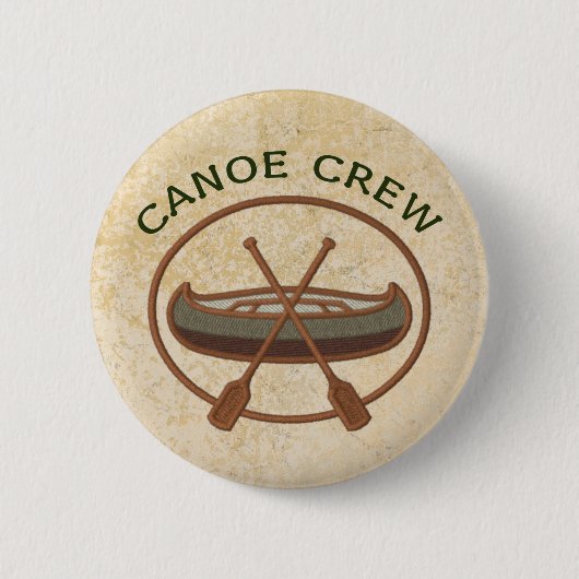 Canoe Crew Canoeing Ronde Button 5,7 Cm (Voorkant)