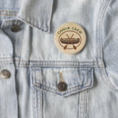 Canoe Crew Canoeing Ronde Button 5,7 Cm (In situ)