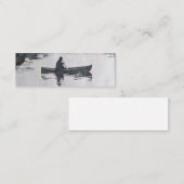 Canoë-kayak sur les cartes de visite de lac, (Devant / Derrière)