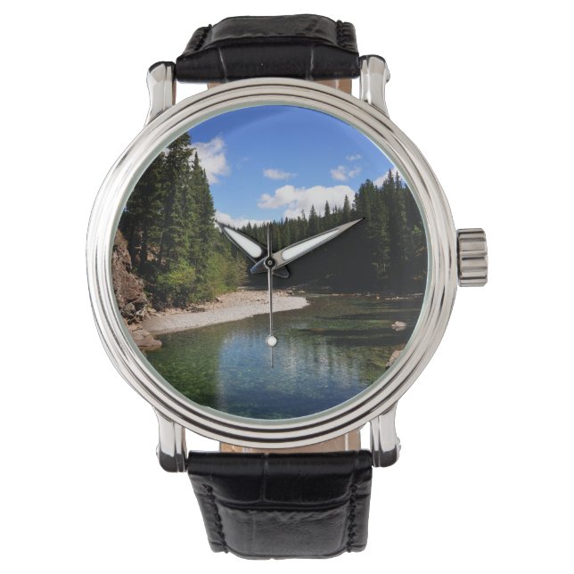 Canoe Meadows Kananaskis Canada Horloge (Voorkant)
